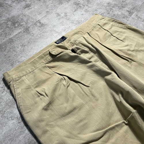 80-90s Ralph Lauren USA製 w36 ブラウンチノパンツ 詳細写真7