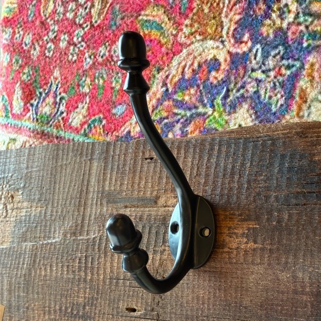 India Iron double hook　インド　アイアン ダブルフック　DIY　収納　ハンギング　鉄物　壁掛け　ポールフック　ウォールフック