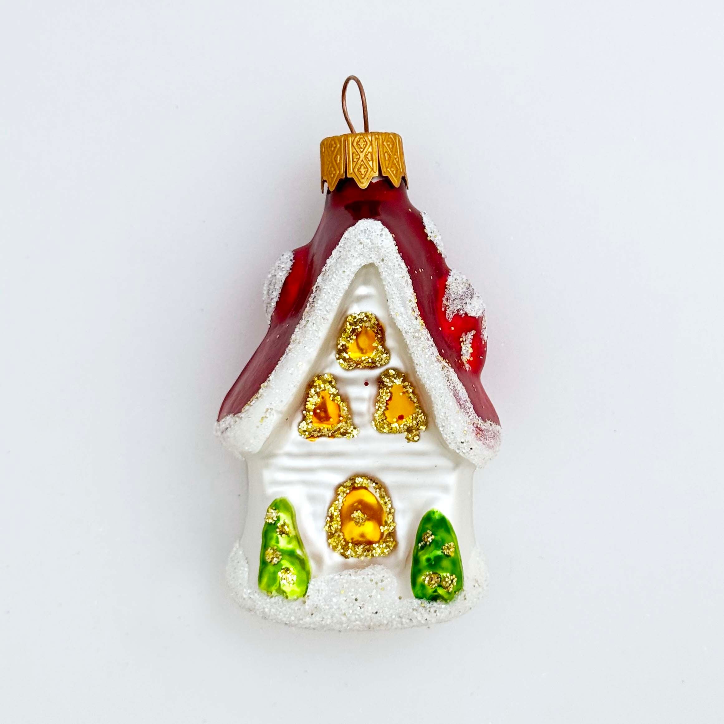 ウクライナ製 ガラスオーナメント（家）