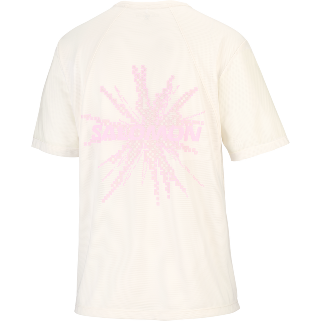 SALOMON サロモン ／ SHAKEout CORE GRAPHIC ショートスリーブTシャツ Women's #WHISPER WHITE / PINK FROSTING / ICY PINK