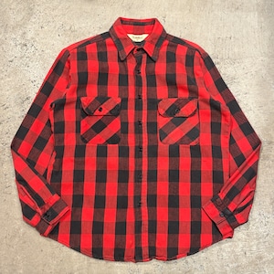1990s TRAILS END FLANNEL CHECK SHIRT