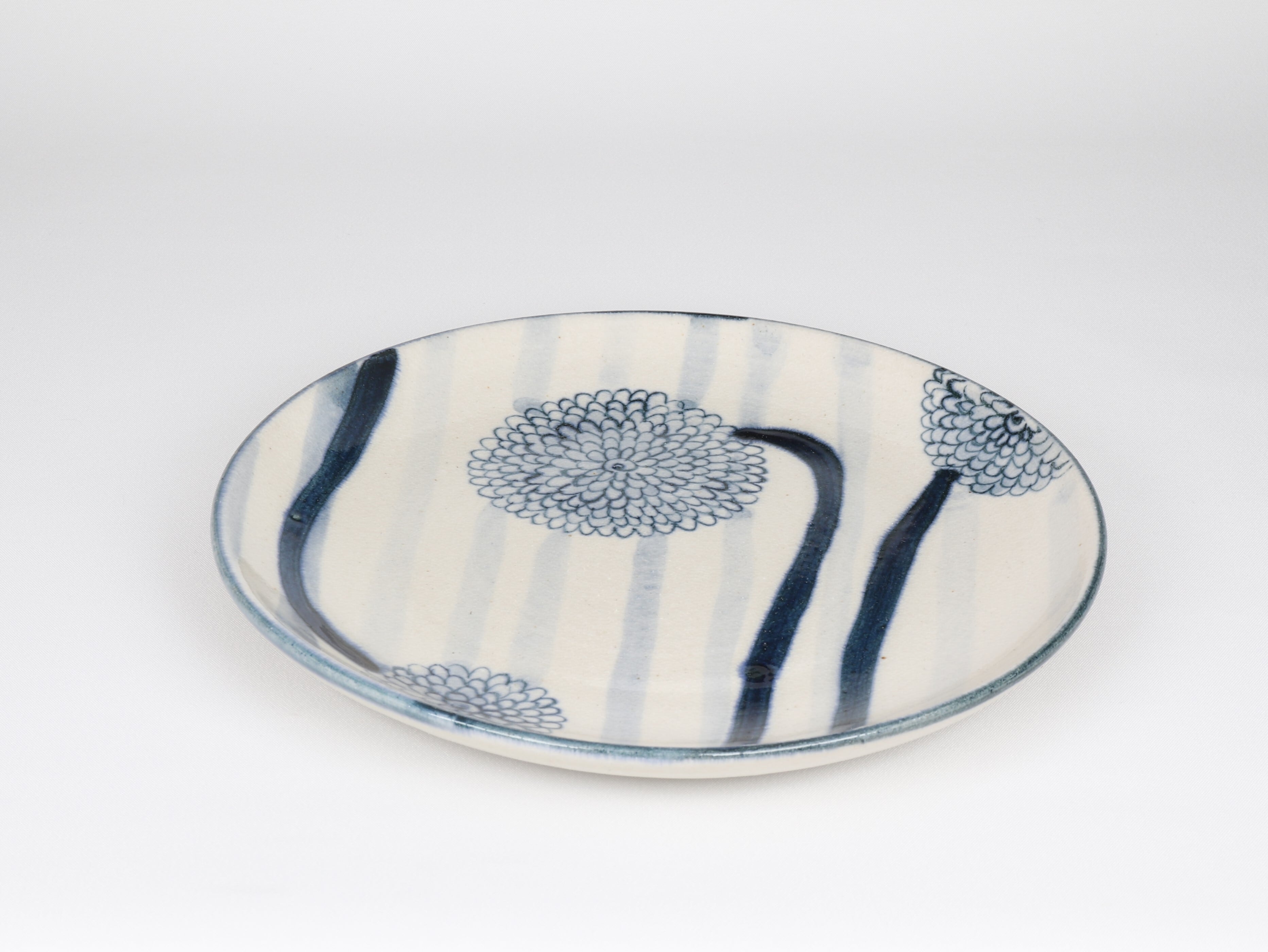 安南 丸7寸皿 花車【B級品 特価】