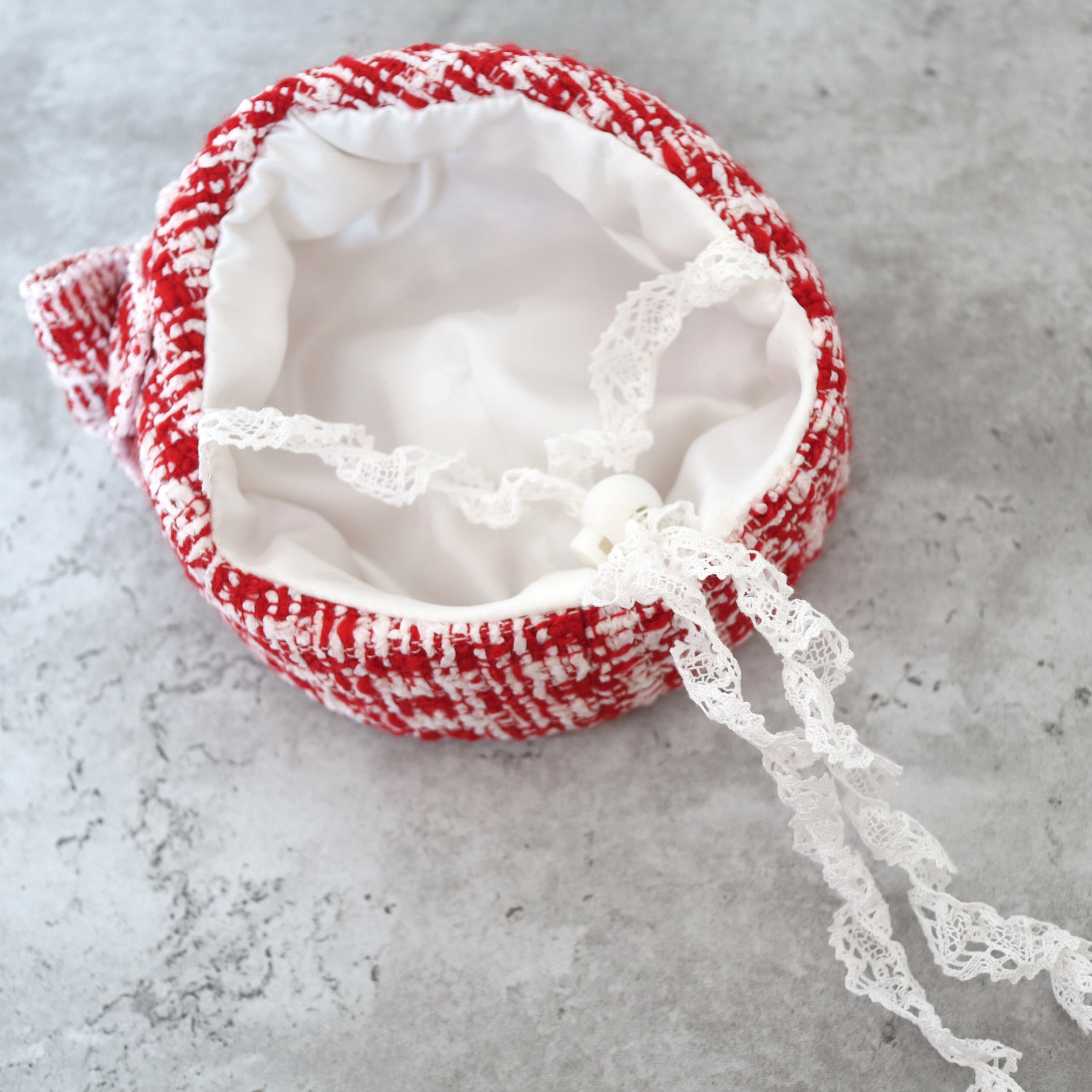 ツイードシックベレー帽・・・レッド | misacrown