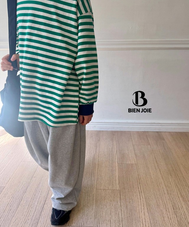 《送料無料》予約:マレンストライプT【BIENJOIE】※ジュニアサイズ