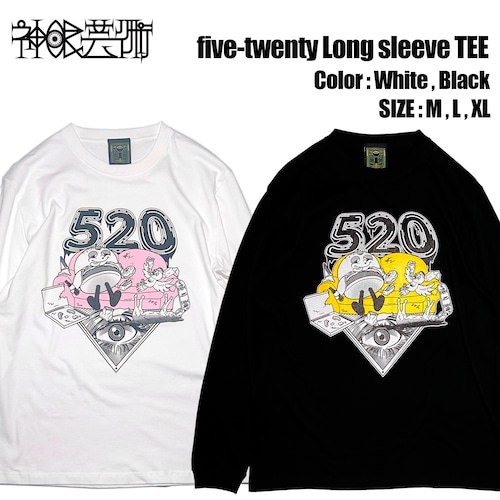 神眼芸術『five-twenty』Long sleeve T-shirt