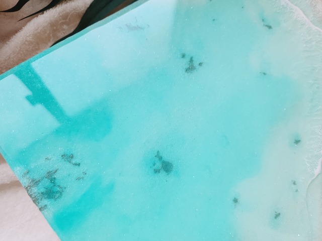 407.オーシャンレジンアート B4パネル(コーラルパターン入り)