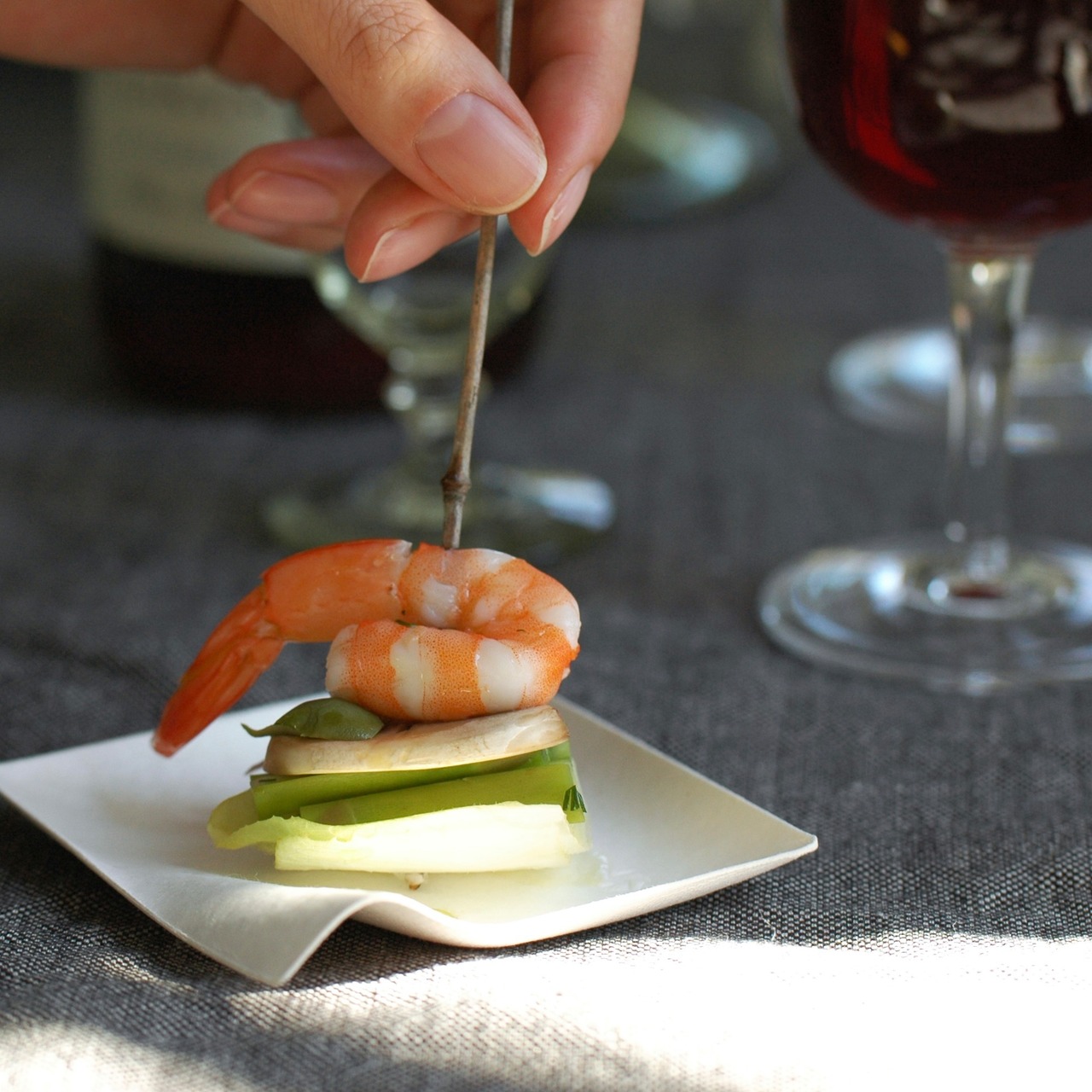 WASARA 角皿(小)12枚入 | Square S(12pc) 8cm | DM-003