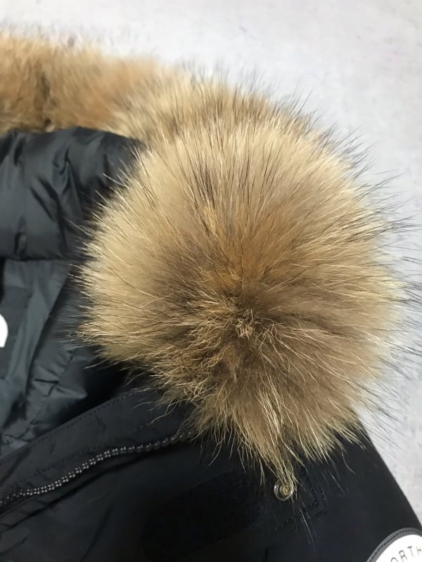 北海道産 ニホンタヌキ ボリューム加工 フードファーリメイク 北海道産 ニホンタヌキ ボリューム加工 フードファーリメイク