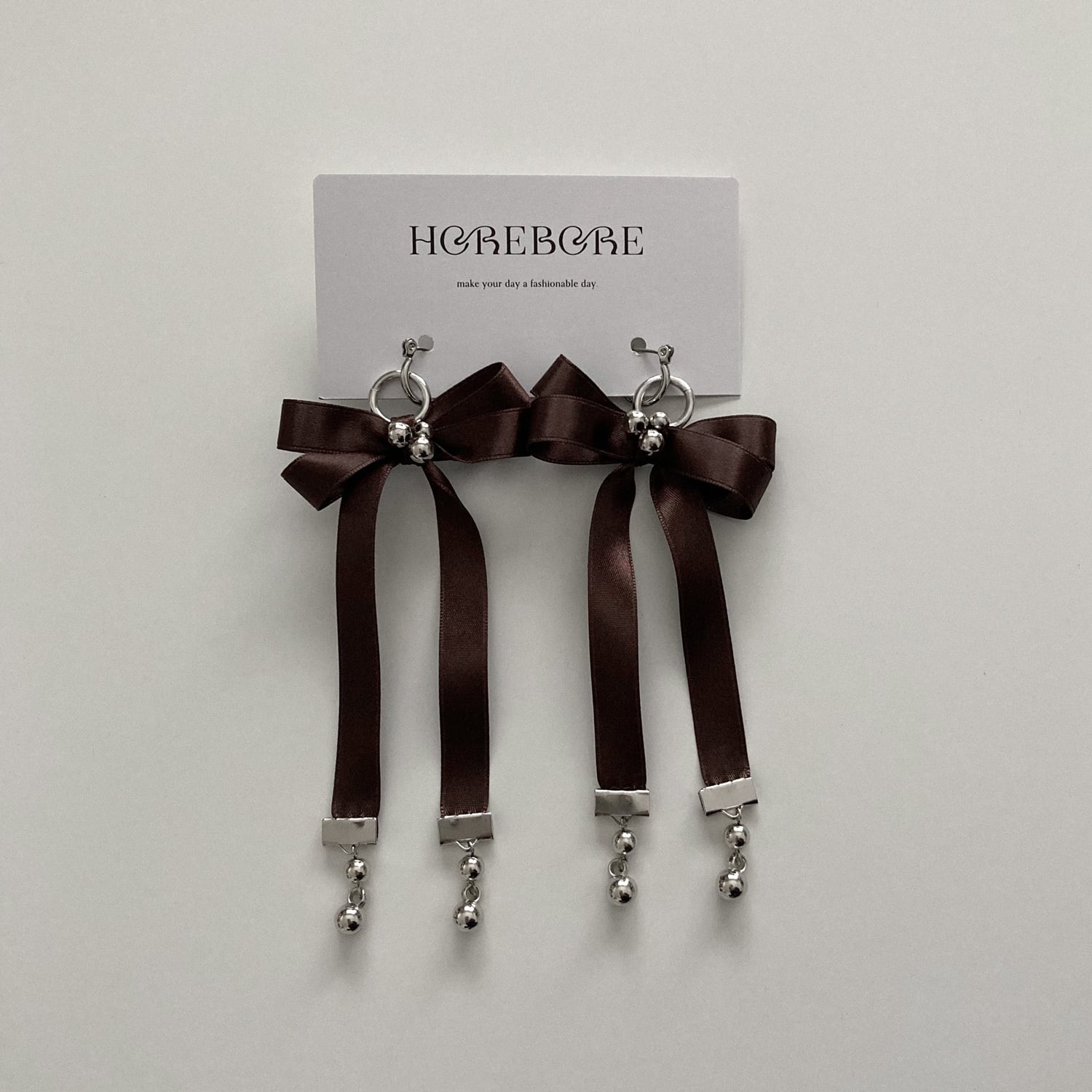 bubble ribbon (brown)