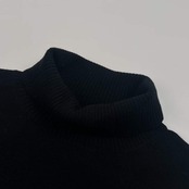 カシミヤ 羊毛 混 BURBERRY BLACK LABEL バーバリー ブラックレーベル タートルネック 長袖ニット 2/ブラック メンズ