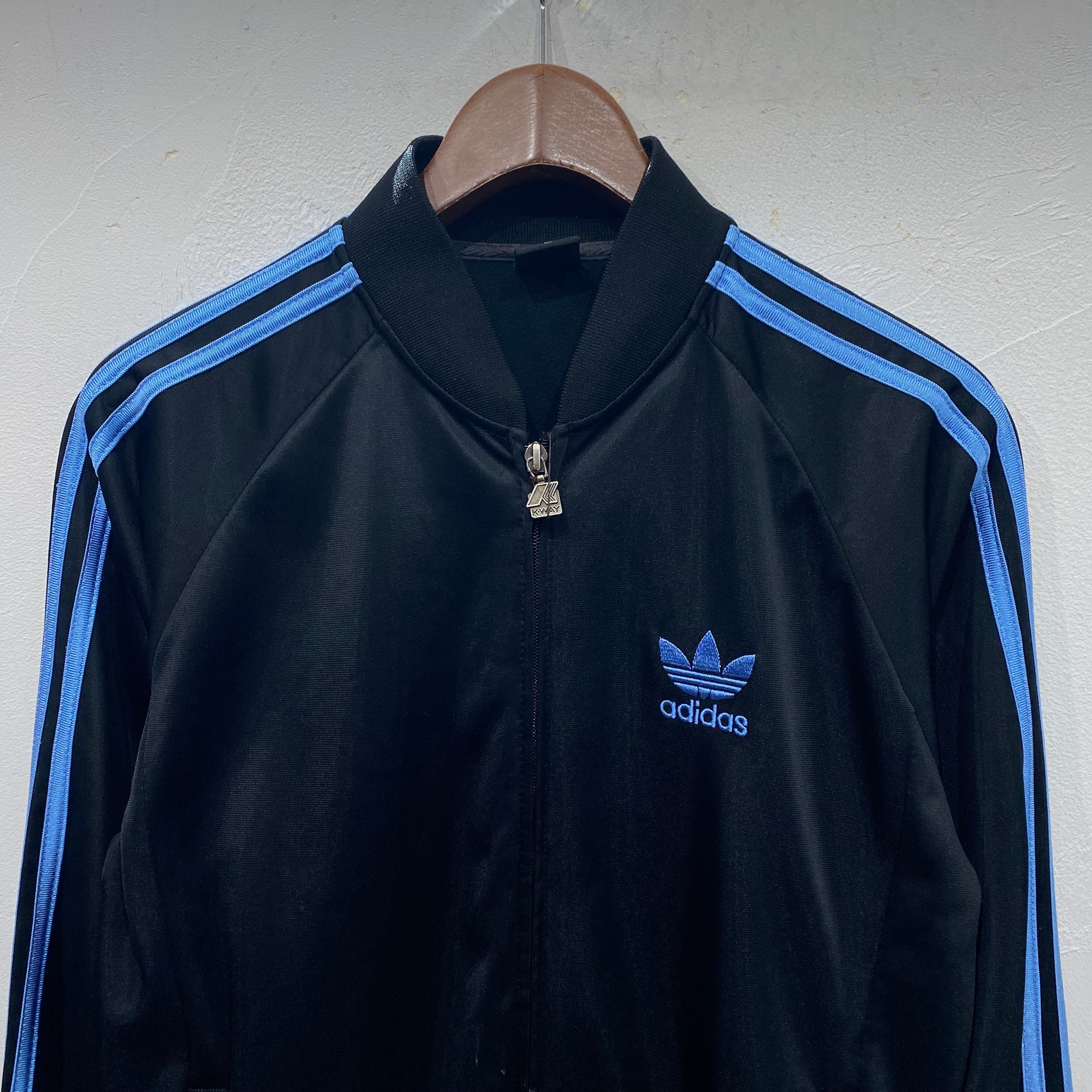 size：M【 adidas 】アディダス トラックジャケット ジャージ 黒 青 ...