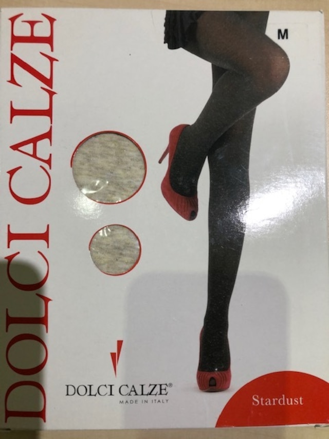 DolciCalze (ドルチカルゼ）イタリア製　05-2492 ラメ入りタイツ　IVORY