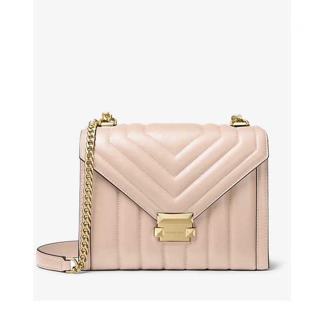 MICHAEL KORS マイケル コース ショルダーバッグ ロゴ入り ラムレザー レディース ピンク lewis0176