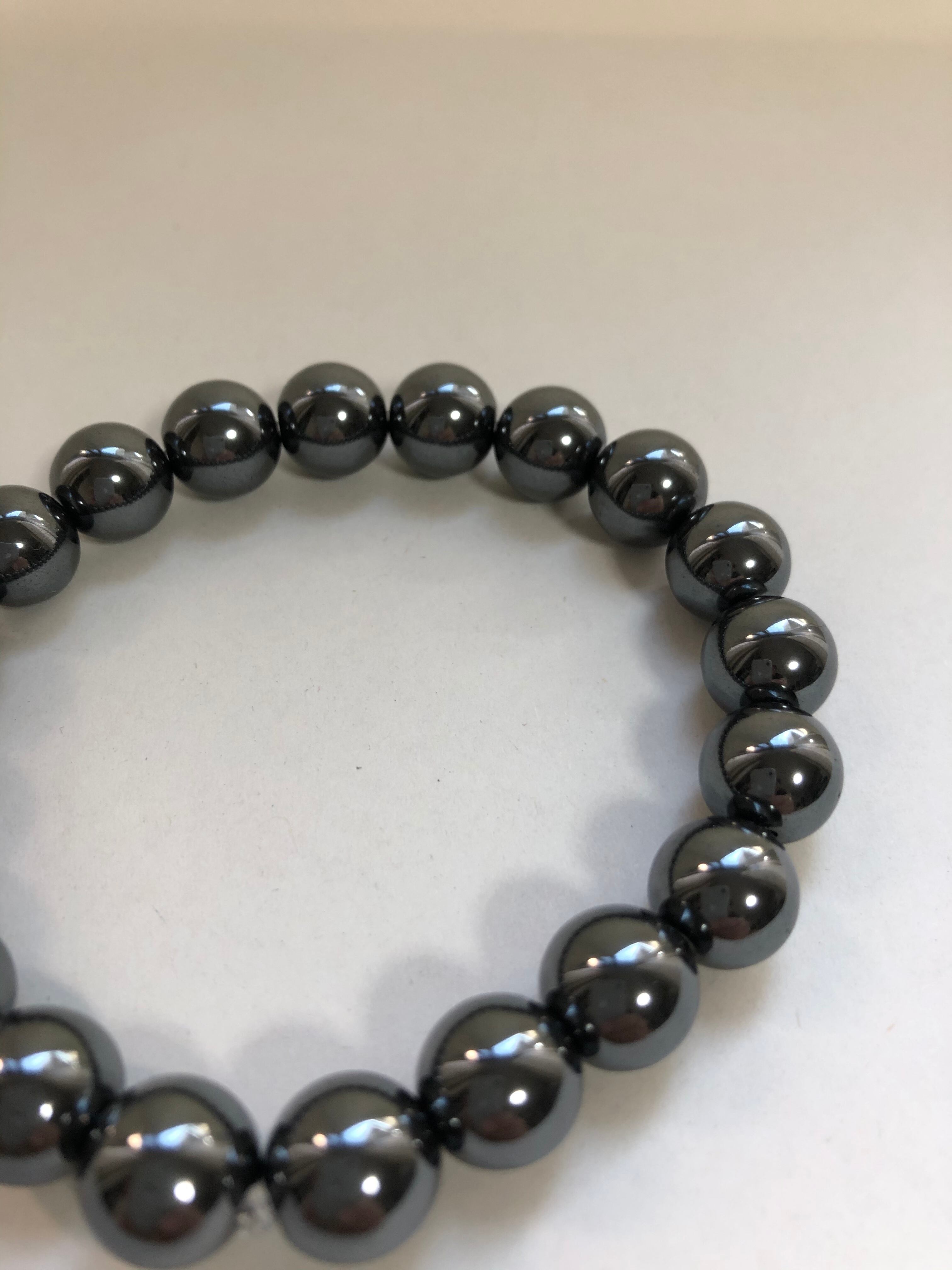 パワーストーンブレスレット（ヘマタイト 磁気無し） | ハンドメイド