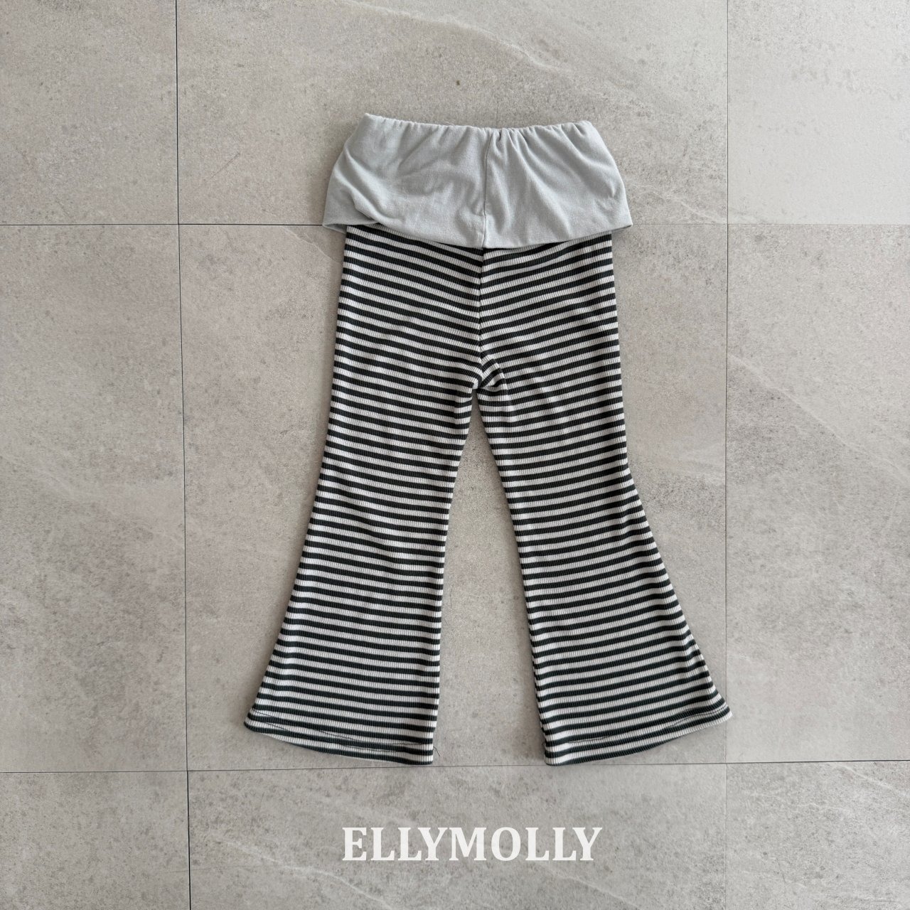 [ELLYMOLLY] Pop Semi-Flare Pants +fee2 / [엘리몰리] 팝세미플레어팬츠