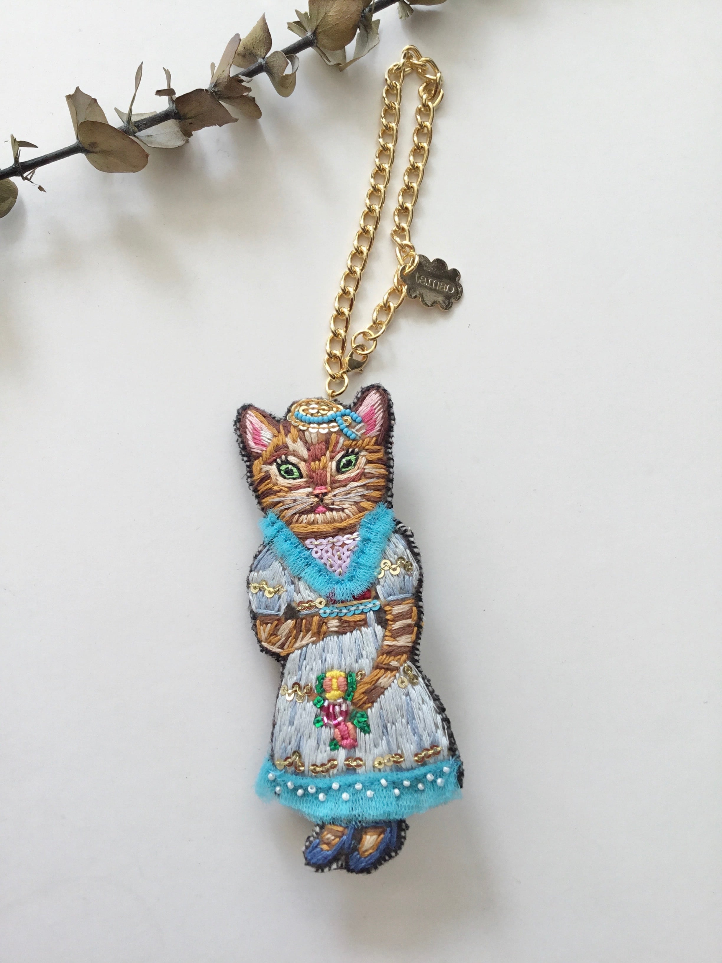 TAMAO WORLD Nathalie Lete チャームブローチ ケーキとねこ | MONOTIAM