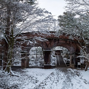 琵琶湖疏水 雪景色の水路閣