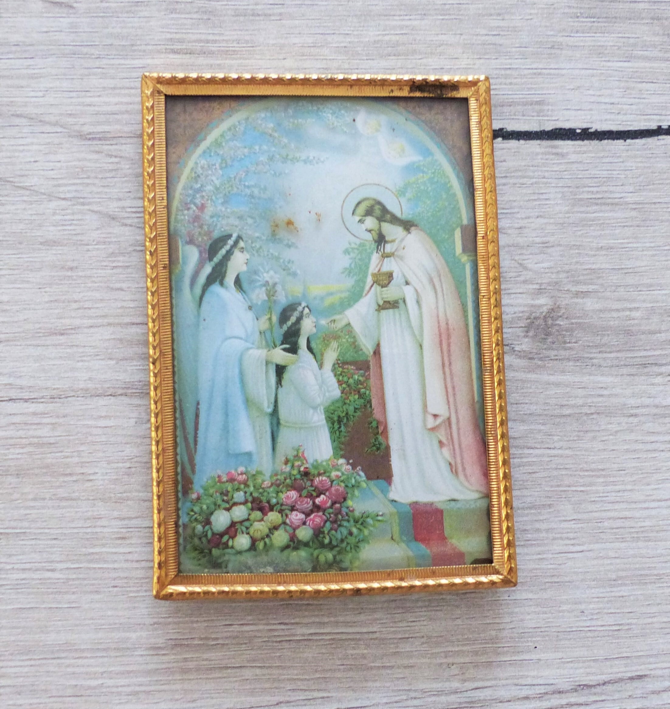 薔薇の園のイエス ホーリーカードフレーム