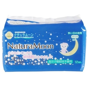 ナチュラムーン・ナプキン夜用(羽なし) １２個　G-Place