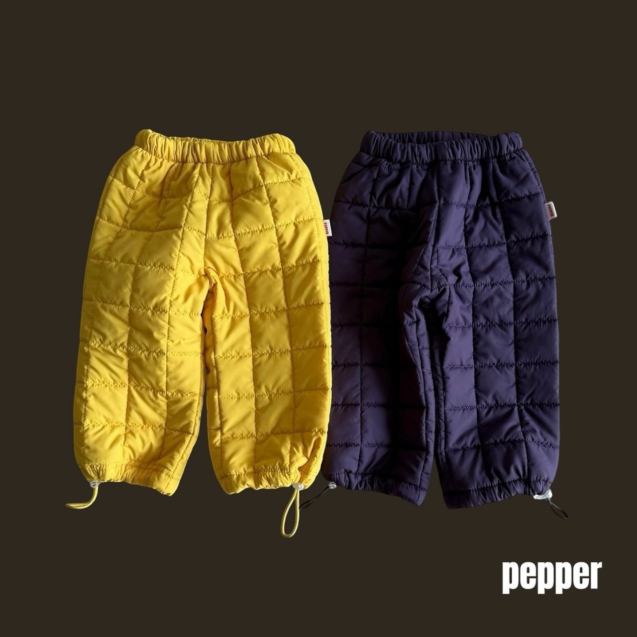 ペッパー / PEPPER / スクエアぺディングパンツ / 韓国子供服 / キッズ / 26winter〖取寄〗*XS~XL*