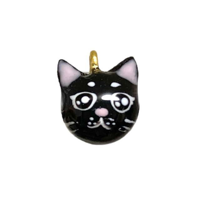 ひまわり様　demodeeチャーム　赤いリボンの 子　黒猫ちゃん付 821a9b875c70cc5cac2ff37dc21947