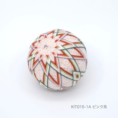 手まりキット「やさしい交差花」（テキストあり）_KIT015-1