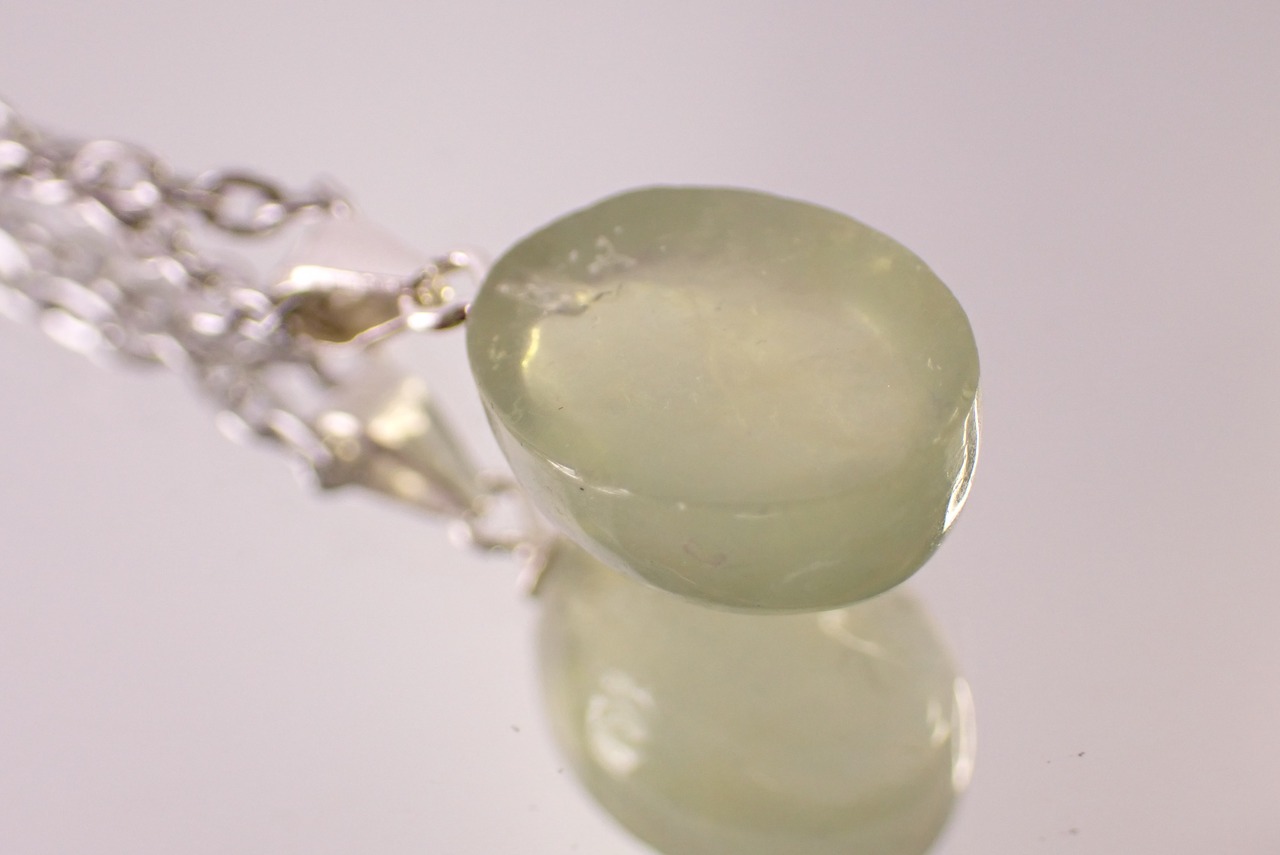 SV925 グリーンベリルネックレス　[D3-26]