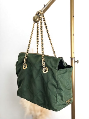 プラダ PRADA ナイロンショルダーバッグ カーキ （PRADA プラダ  
