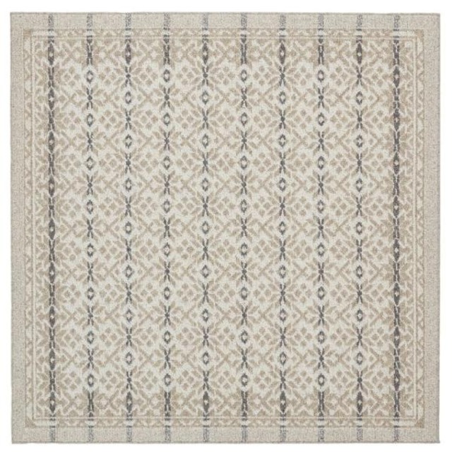 コストコ再販商品 グランウール ウールスノーラグ 190x190cm グレージュ