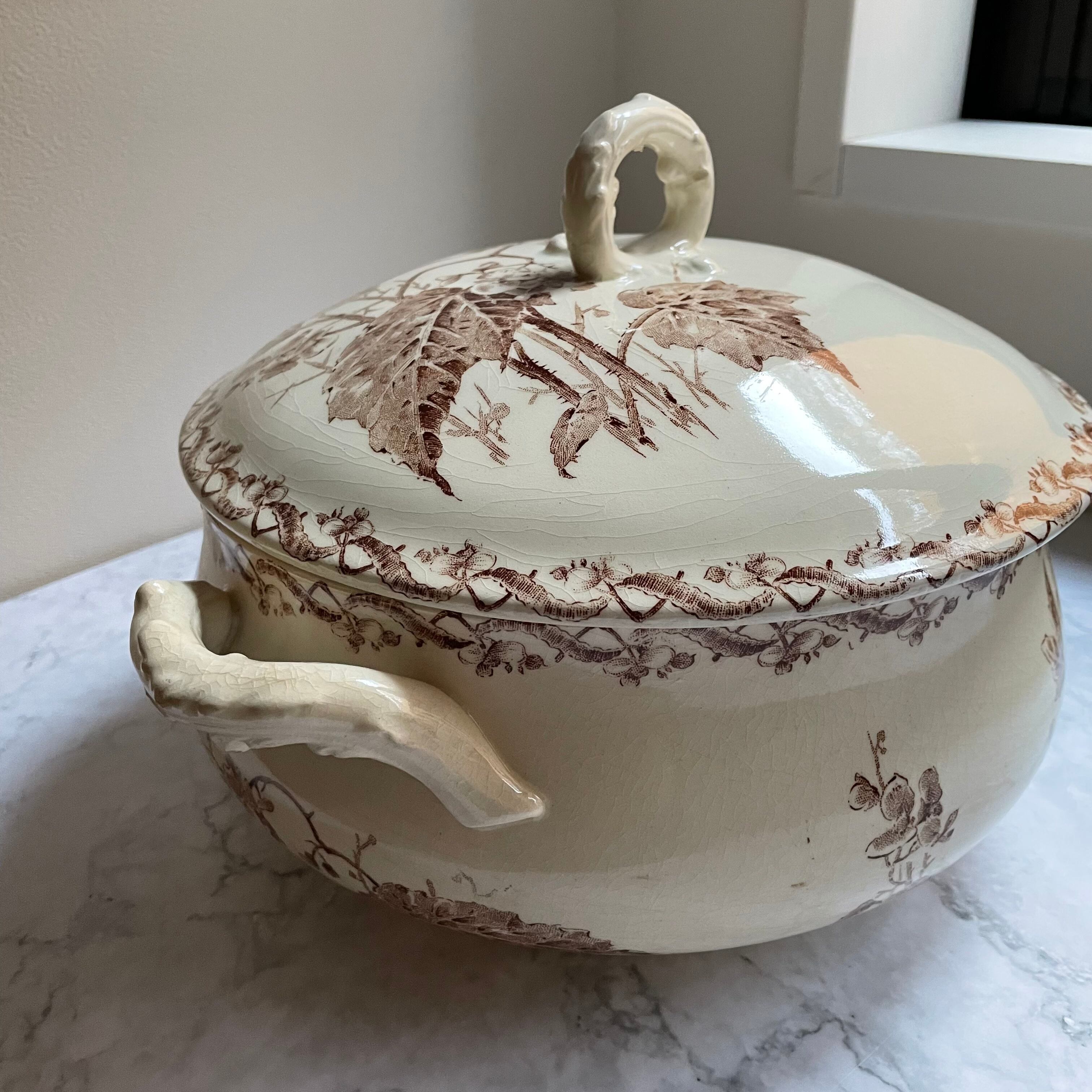 フランスアンティーク サルグミンヌ オクトゴナル スーピエール スープ