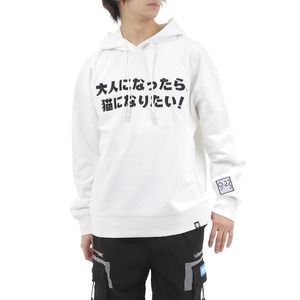 送料無料 【HIPANDA ハイパンダ】メンズ フーディー スウェット MEN'S NEKONI NARITAI BIG SIZE HOODIE SWEAT SHIRT / WHITE・BLACK・GRAY