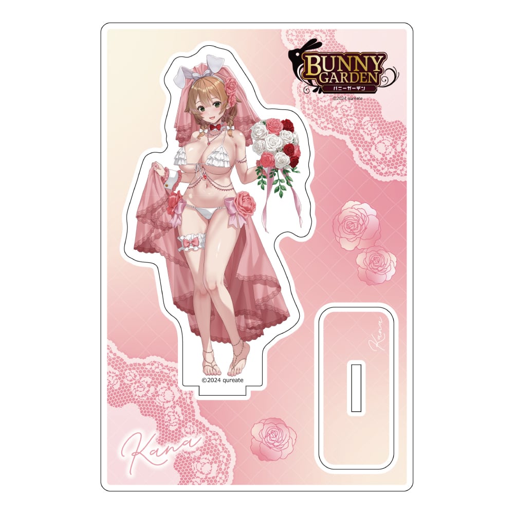 バニーガーデン 描き下ろしアクリルスタンド(花奈/バニーウエディング水着)