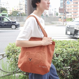 犬 派？猫 派？ 尻尾 ふわもこ トートバッグ