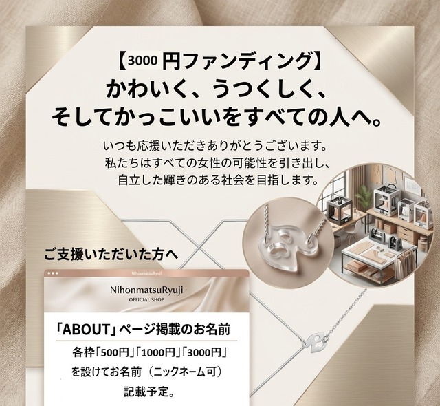 ファンディング（3000円）}