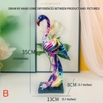 フラミンゴ 置物 ３カラー フラミンゴ彫刻 動物彫像アート