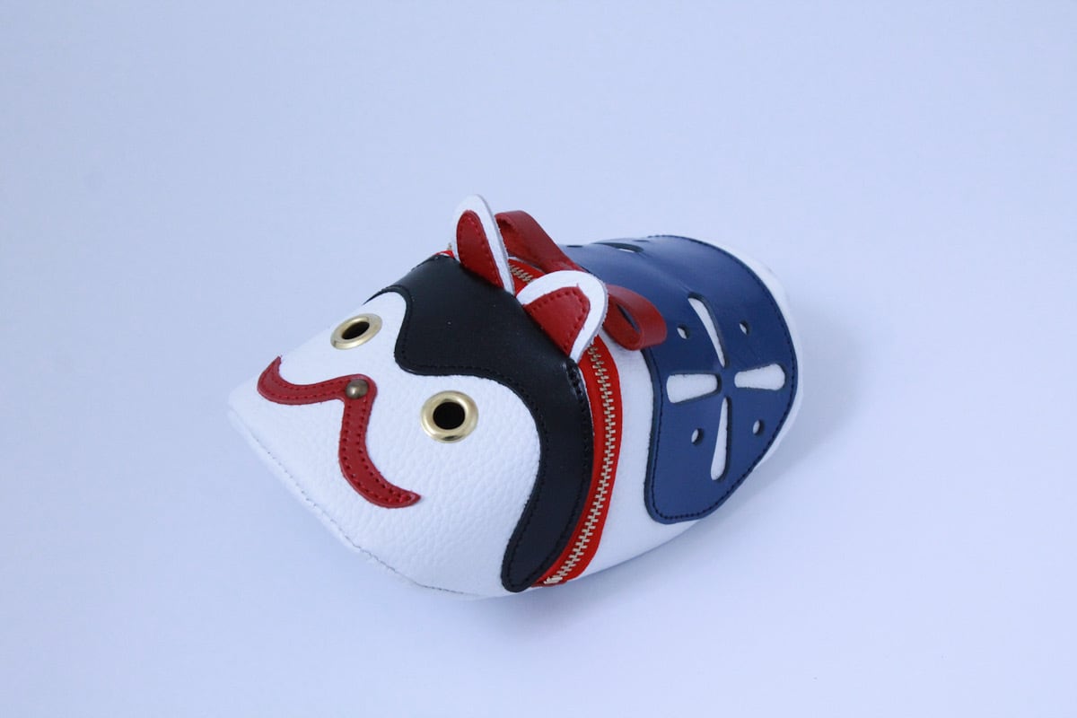 体がユラユラゆれる【張子犬ポーチ】