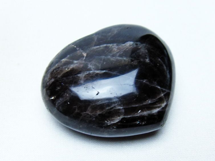 モリオン 置物 ハート 黒水晶 一点物 145-1937 | 天然石
