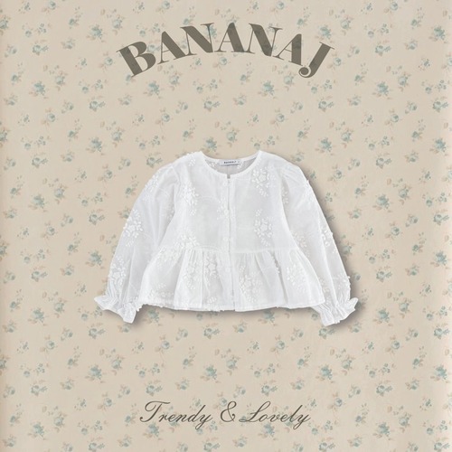 S size［即納］flower leef blouse / banana J26spring