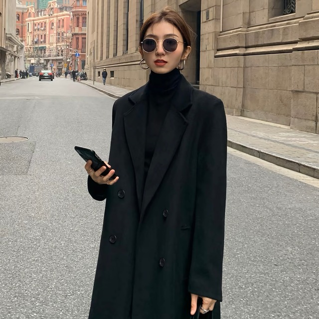 【先行SALE】Double-breasted tailored collar coat【H00501】