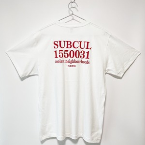 THE SHIMOKITA Tshirt 【White/Red】（完全受注生産）