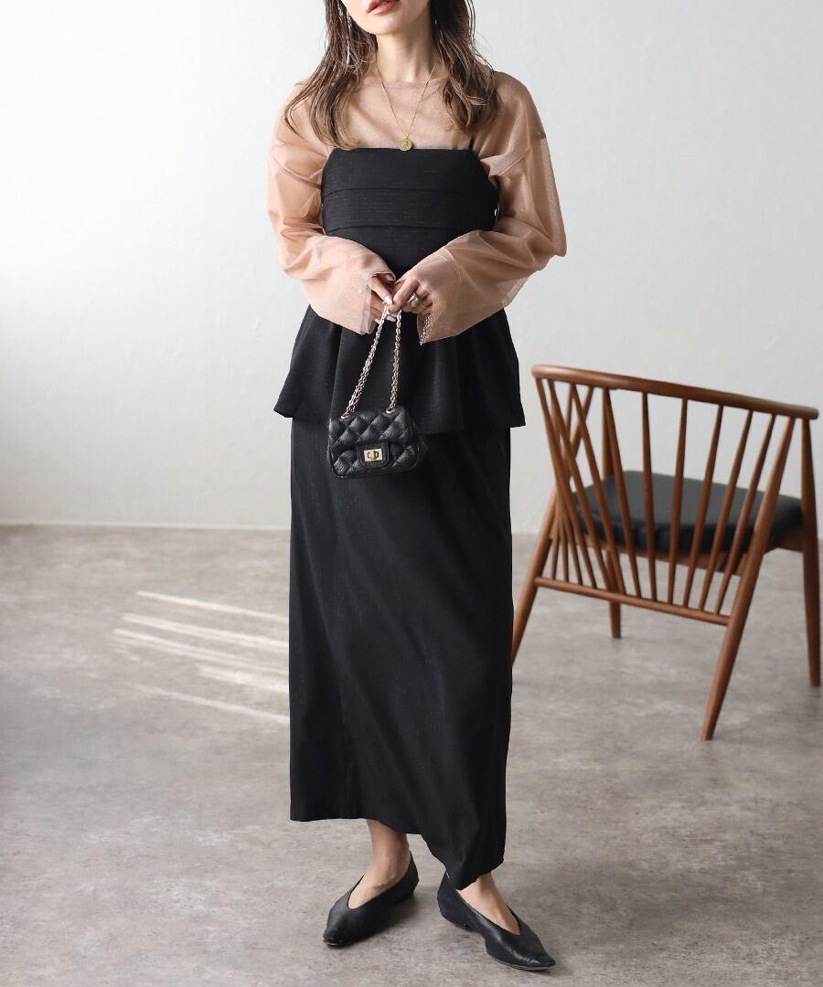 キャミビスチェ×スカートセットアップ【s-40031】.