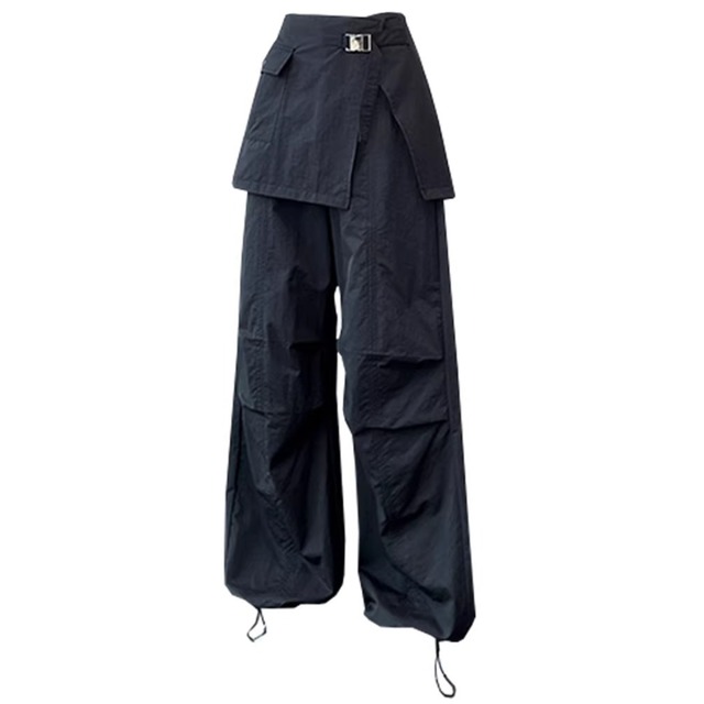 Two-Piece Cargo Pants, Wide-Leg Pants with a Slimming Fit (ME258)