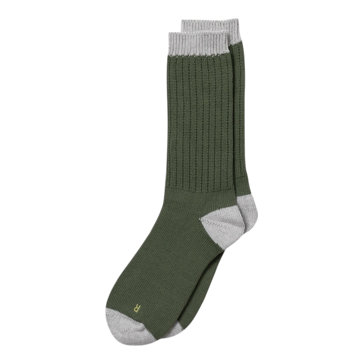 【Little Yarmouth】Utility Rib Sox(OLIVE)