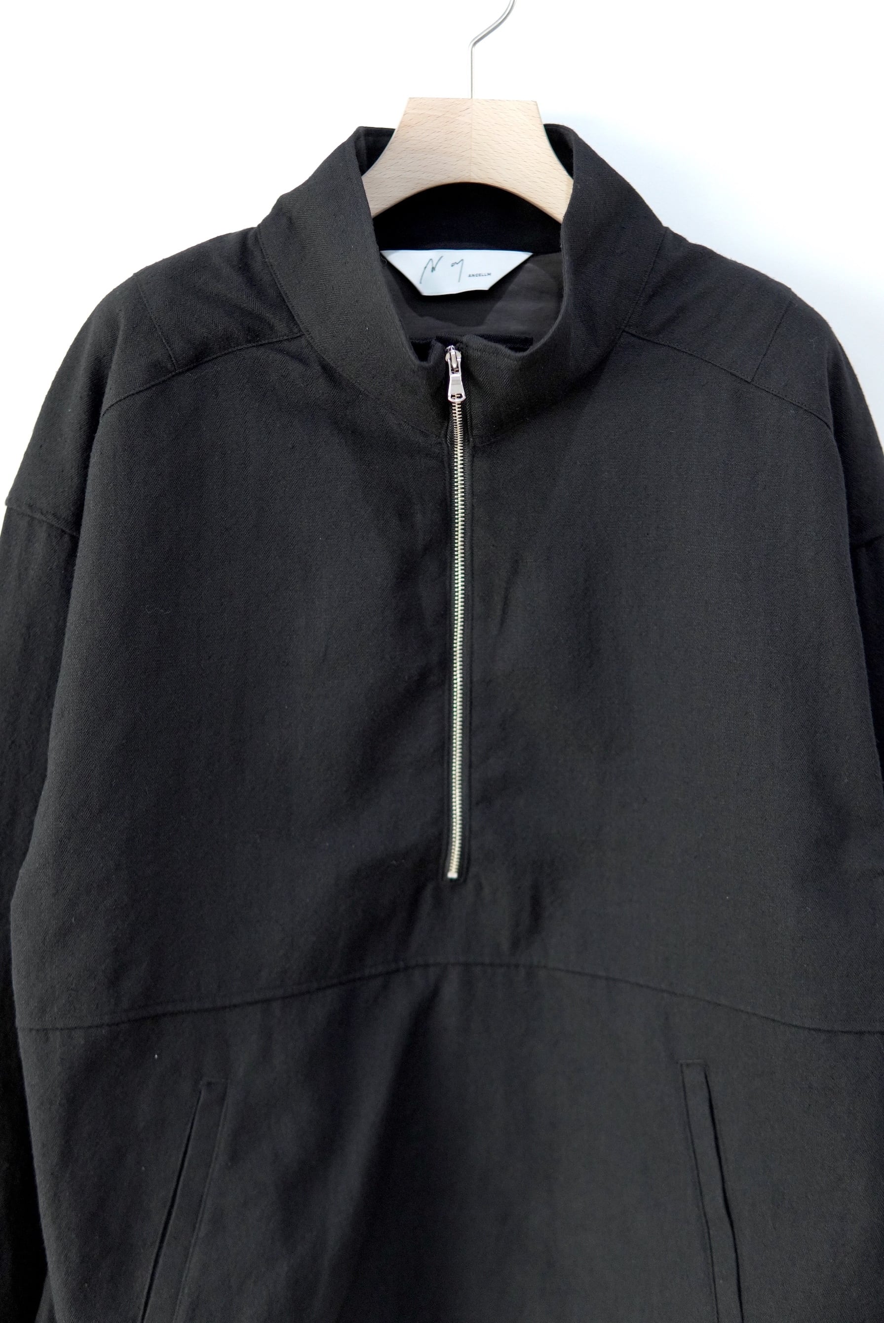 ANCELLM / WOOL HALF ZIP PULL OVER SHIRT / ANC-SH72 | POETRY