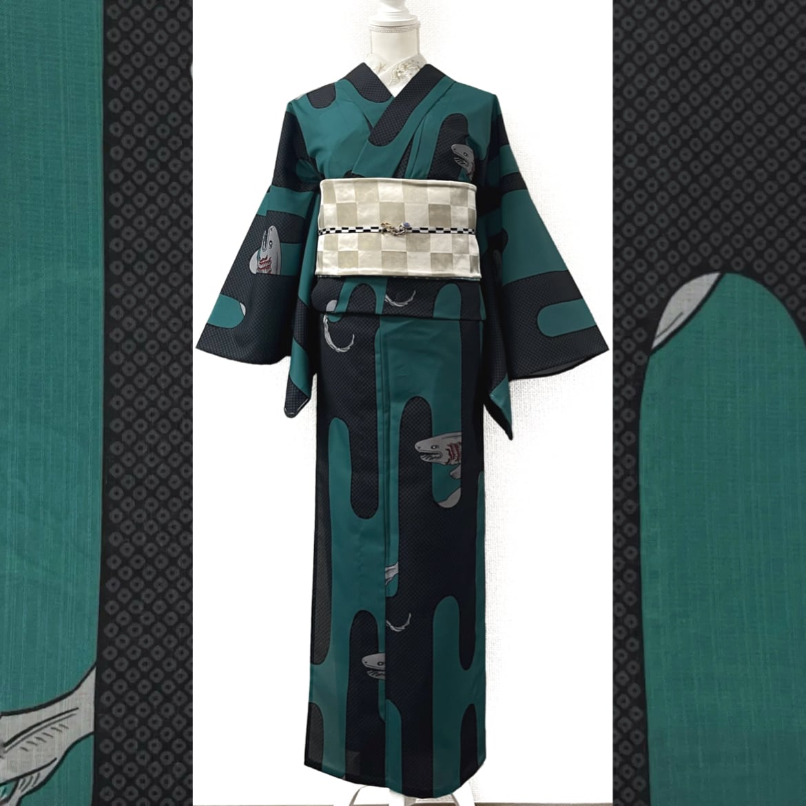 夏着物 浴衣 花柄模様 褐色 K-5028 夏着物 浴衣 花柄模様 褐色 K-5028 【公式通販】
