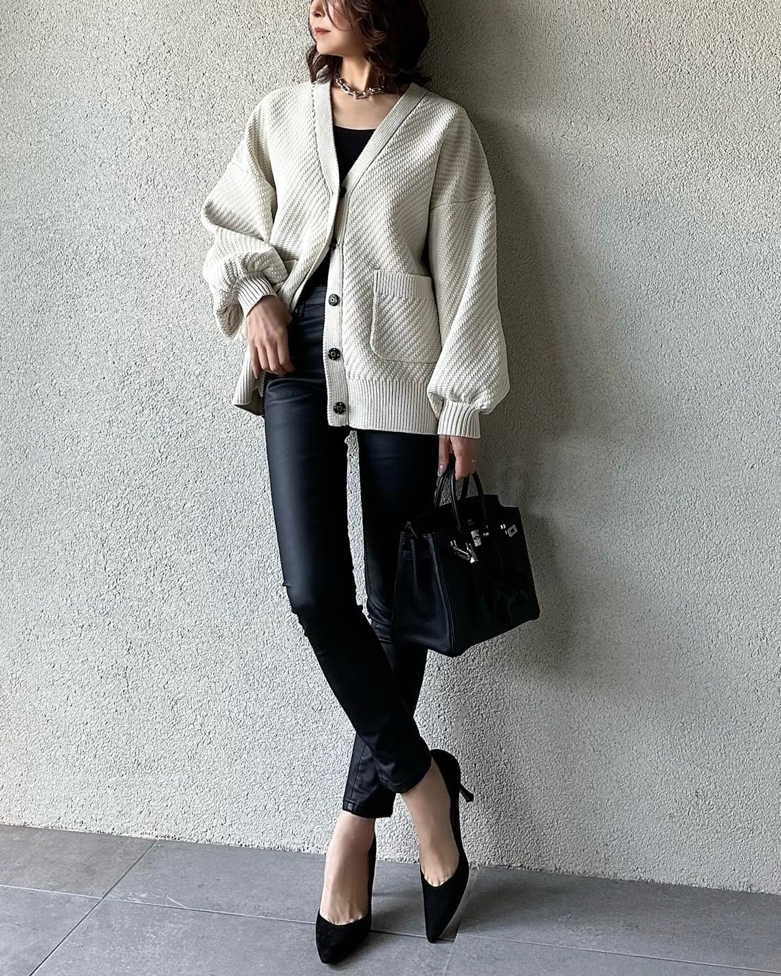 SYSORUS × akko3839 ウェービングニットカーディガン 821187 | SYSORUS