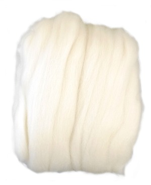 【人気】ハマナカ フェルト羊毛 ソリッド 50g col.1 H440-000-1 白・黒・茶色系