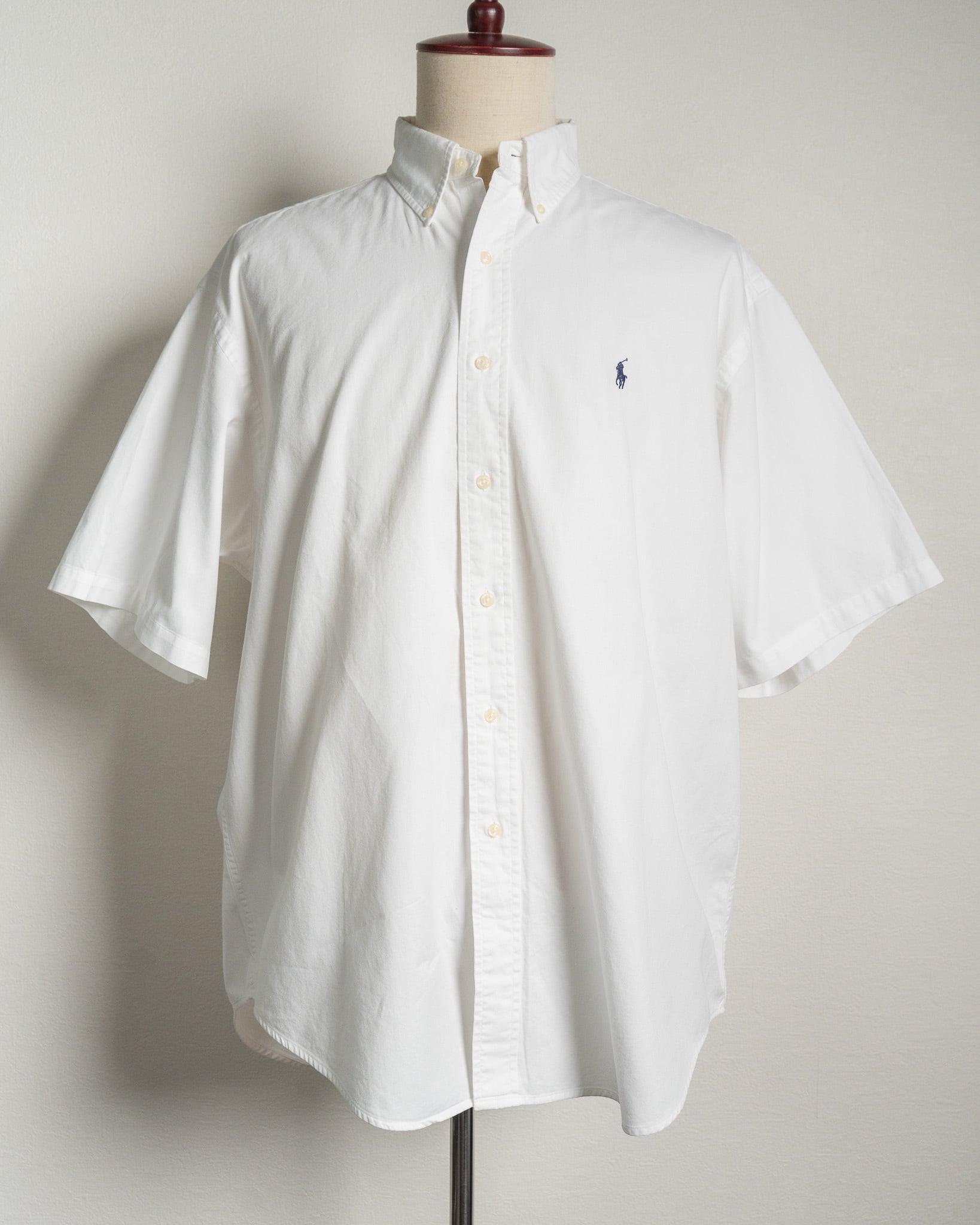 X-LARGE】Ralph Lauren Short Sleeve Cotton BD Shirt 