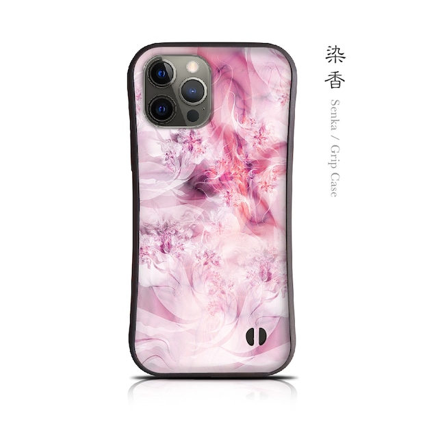 染香 - 和風 耐衝撃グリップ iPhoneケース