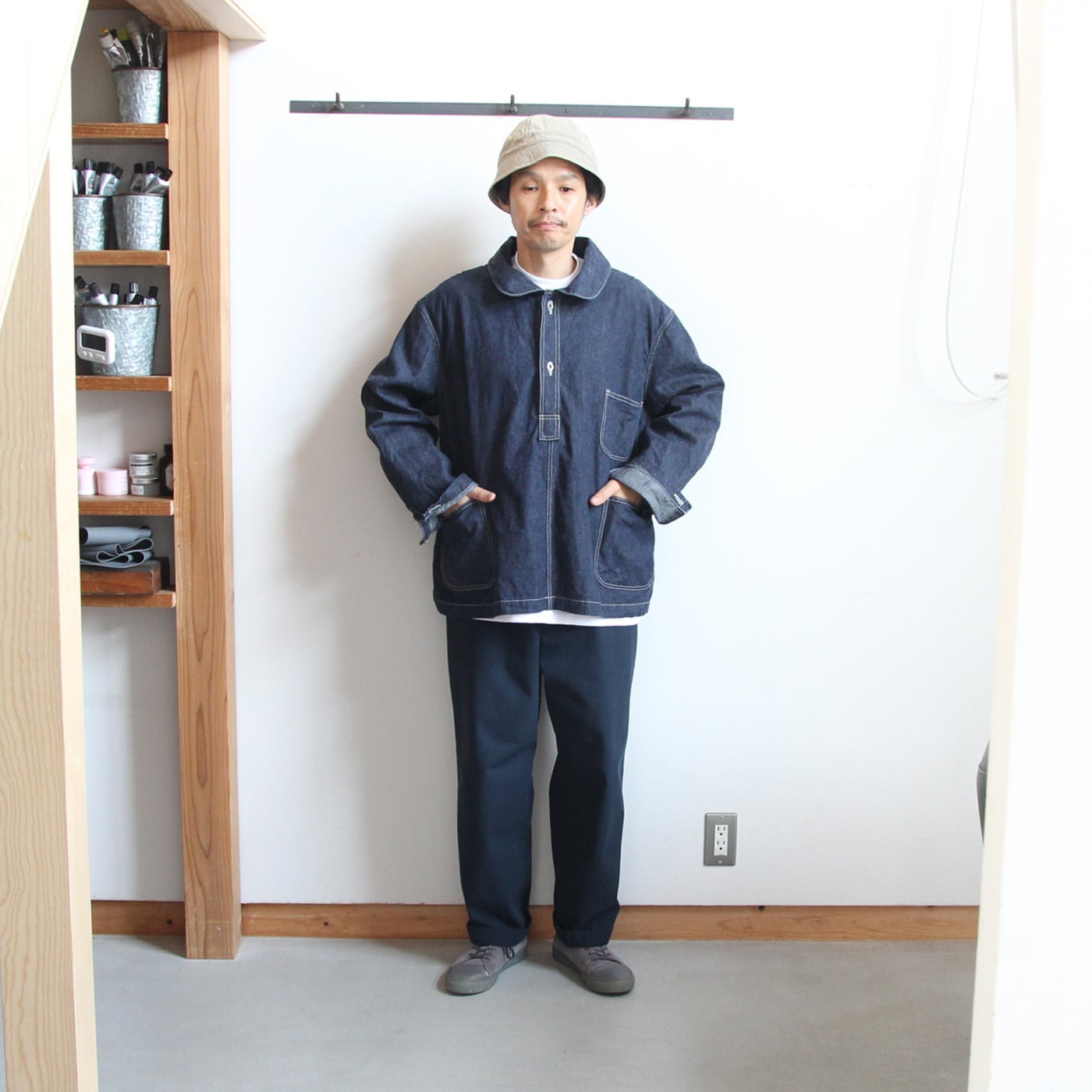 ENDS and MEANS/エンズアンドミーンズ Army Chino Shorts (Ivory